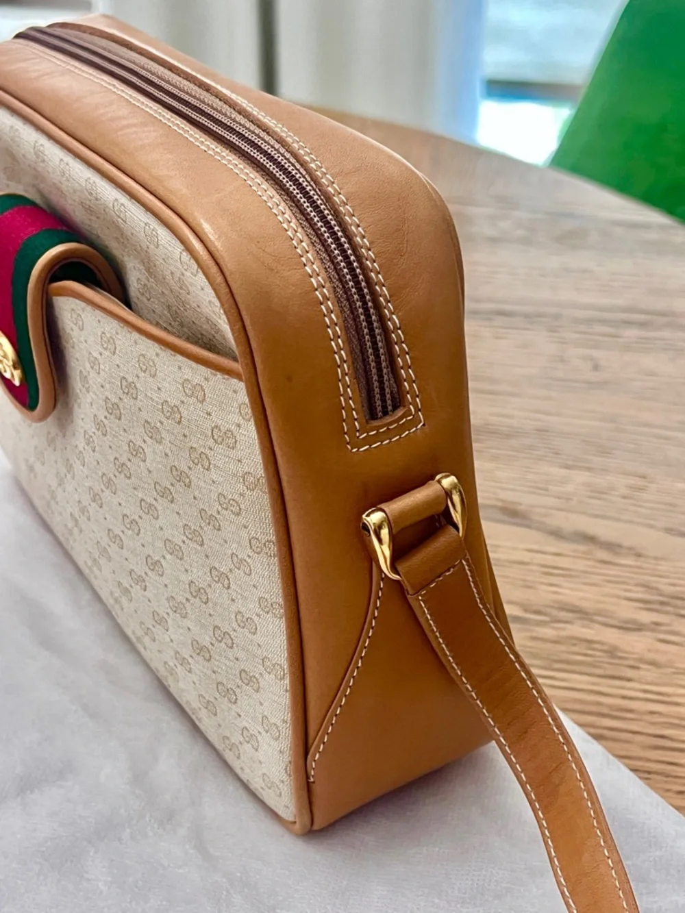 RARE AUTHENTIC VINTAGE Gucci GG Sherry Line Pochette - Picture 2 of 14